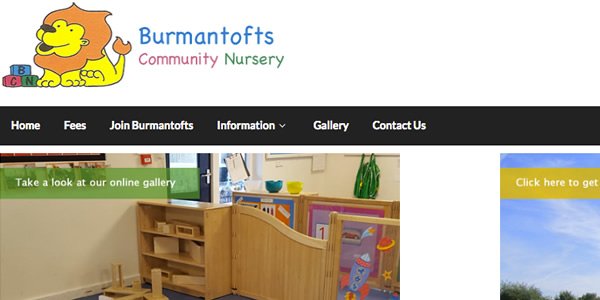 Burmantofts Nursery School web site